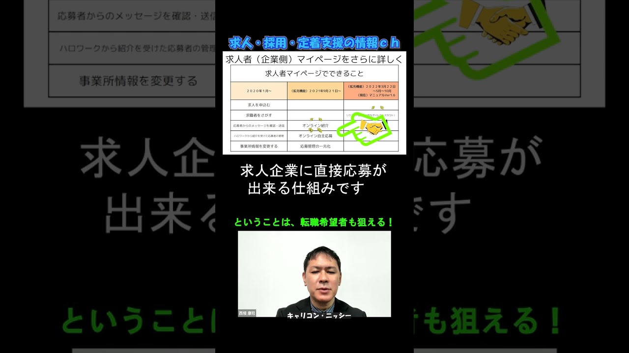 【求人企業向】採用戦術の１つ！マイページの活用！コスト０円でここまで使える！「ハローワーク求人のインターネット版」　＃採用戦略　＃求人　＃求人の作り方　＃求人募集のコツ　＃特定社会保険労務士