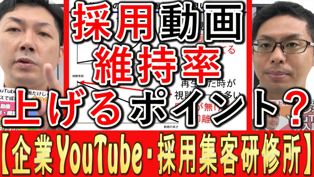 【採用YouTube】動画の視聴維持率、上げるポイントとは？