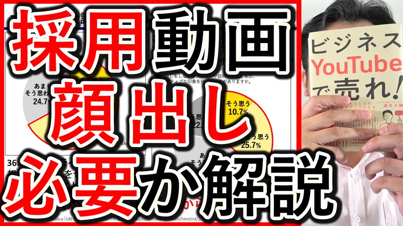 【動画採用】求人YouTube動画、顔出しは必要か解説！