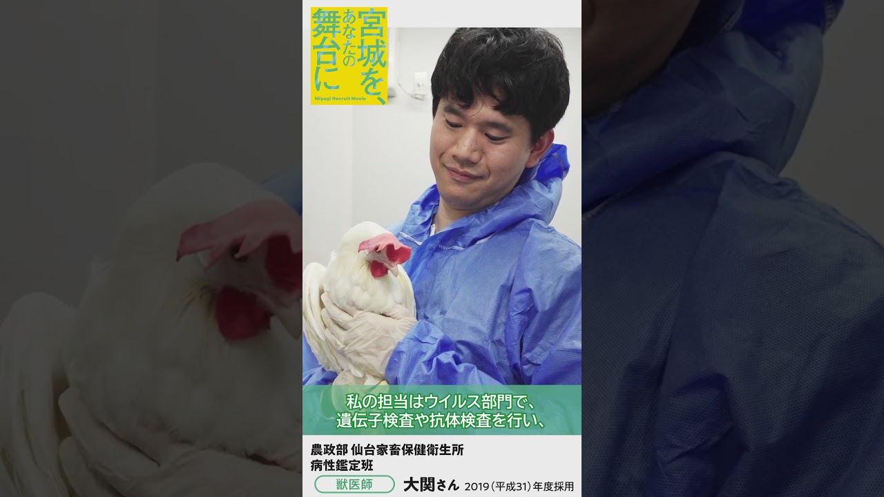 宮城県職員募集動画2026「宮城を、あなたの舞台に」（獣医師編）