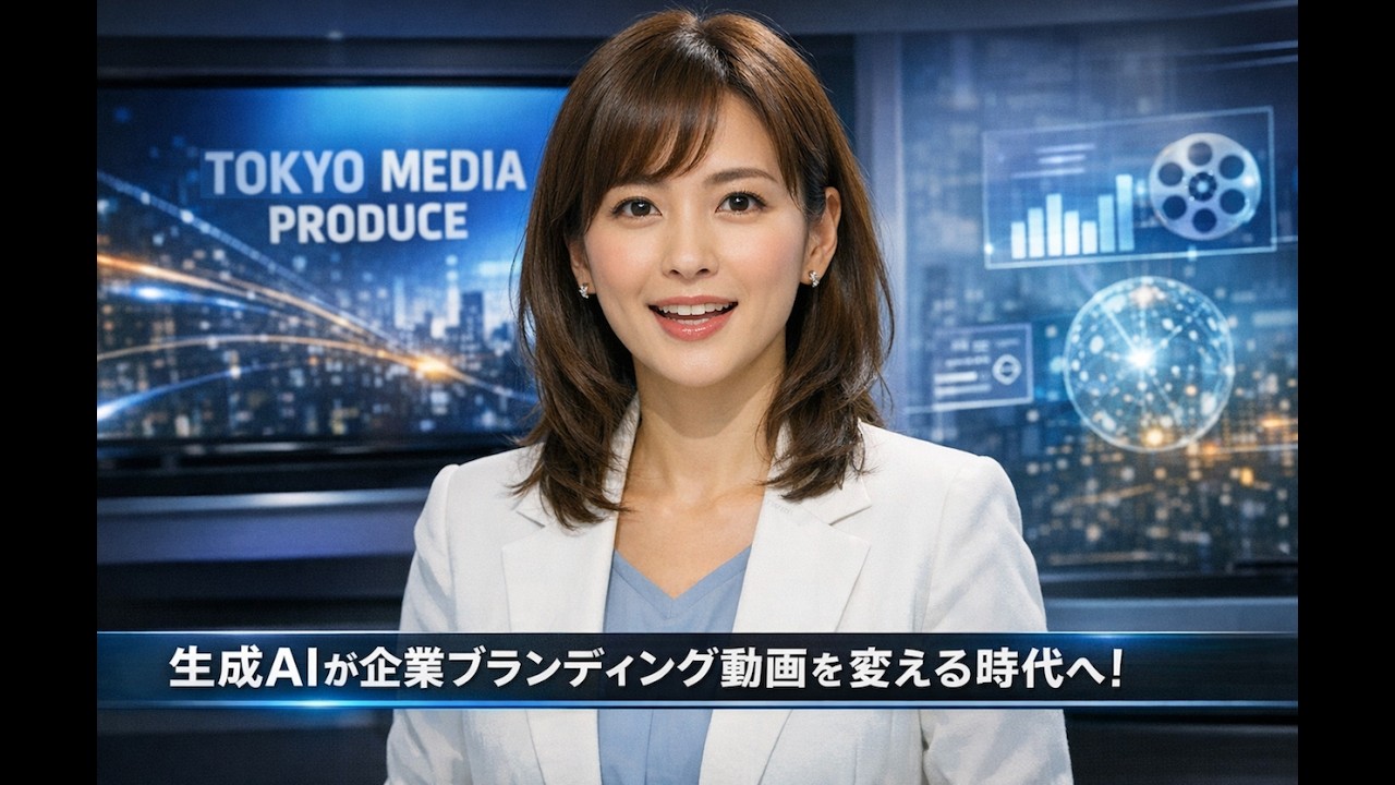 ここまで出来る企業用AI動画のサンプル。東京メディアプロデュース