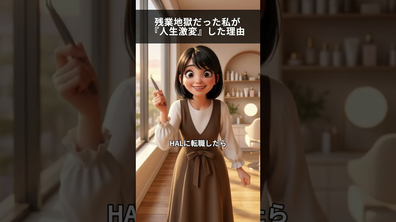 ピクサー風採用動画

#アイリスト #アイリスト求人 #マツエク #未経験歓迎 #HAL豊中 #美容業界 #転職 #求人