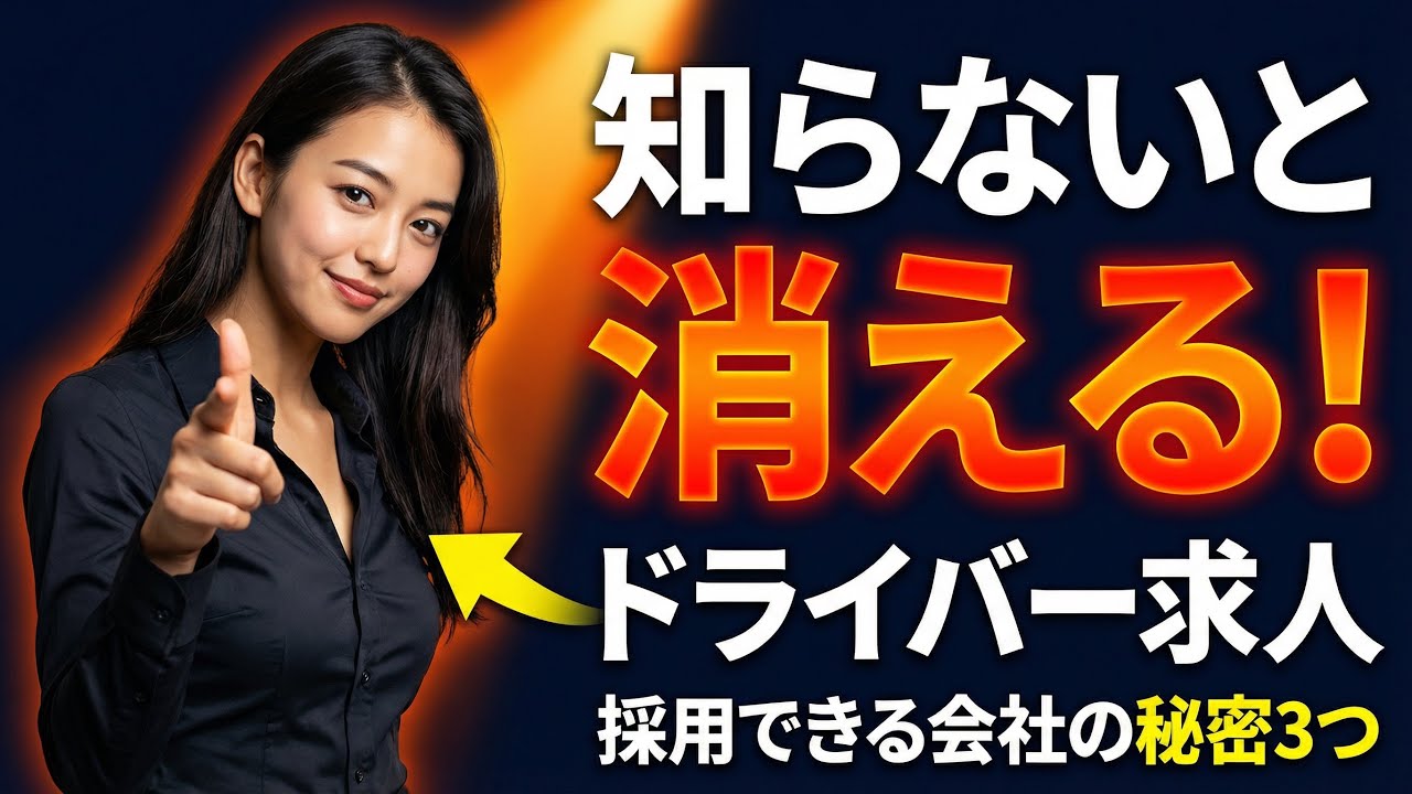 【知らないと消えるドライバー】動画で求人は大成功#物流#トラックドライバー