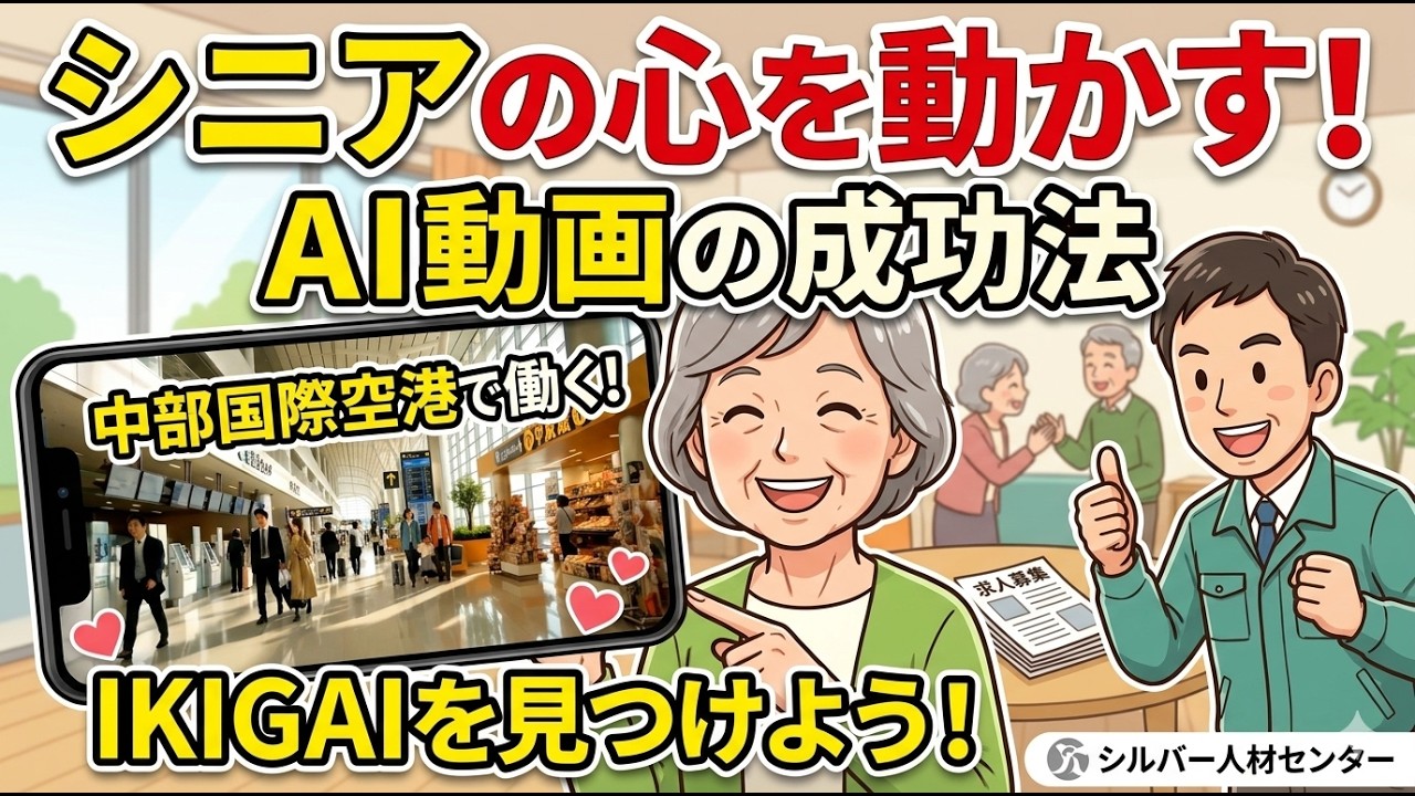 知らないと損！AI×求人動画でシルバー人材センターの情報発信が変わる🤖【完全実演】シルバー人材センター職員向けAI活用講座