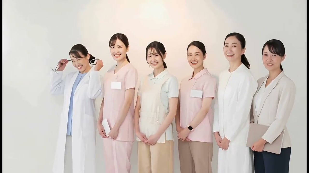 医療・介護スタッフチームの笑顔｜病院・クリニック・福祉施設イメージ動画