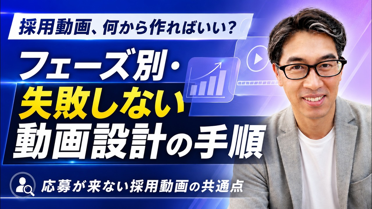 採用動画、何から作ればいい？フェーズ別・失敗しない動画設計の手順【採用動画の教科書】