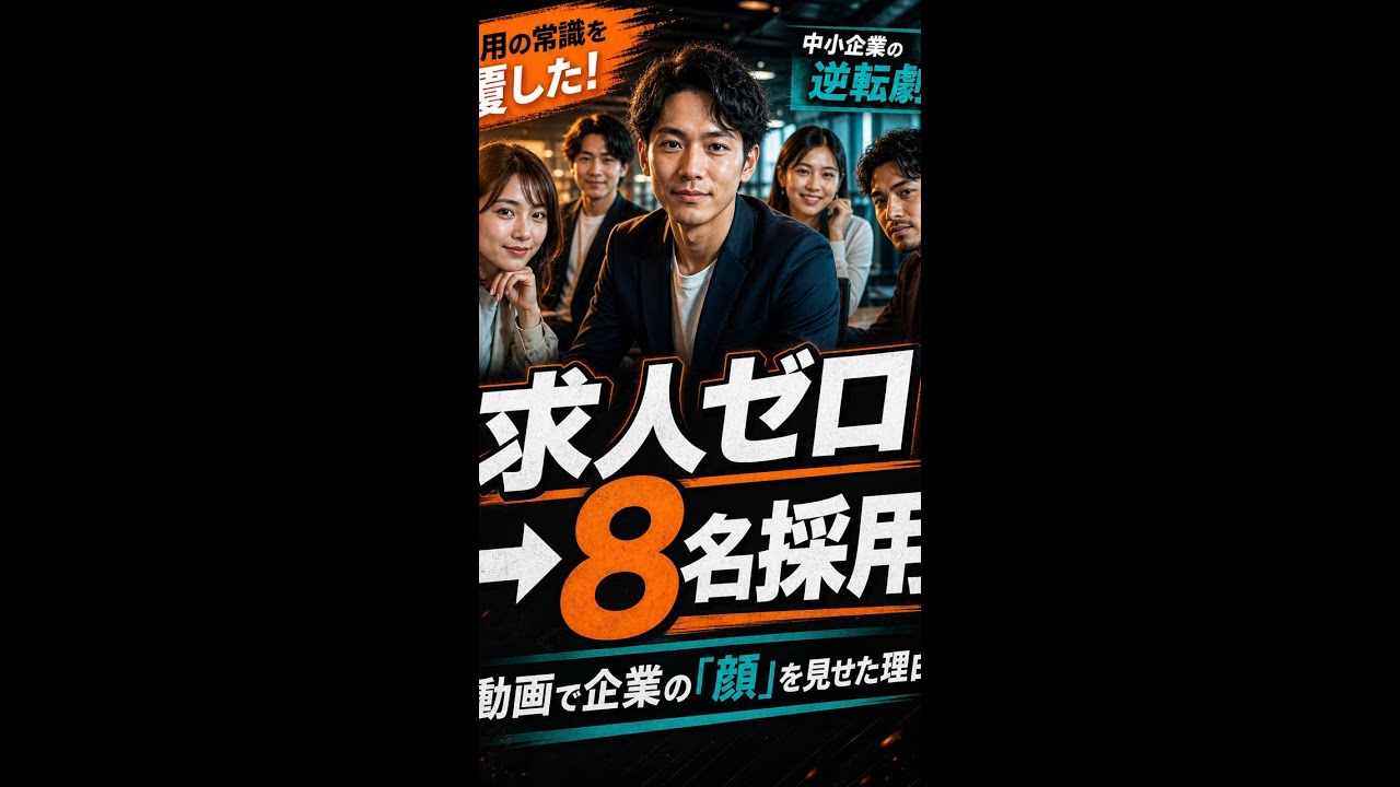 【採用動画の本質】求人媒体ゼロ応募→8名採用に成功した3つのポイント