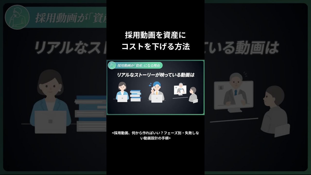 採用動画を資産に コストを下げる方法