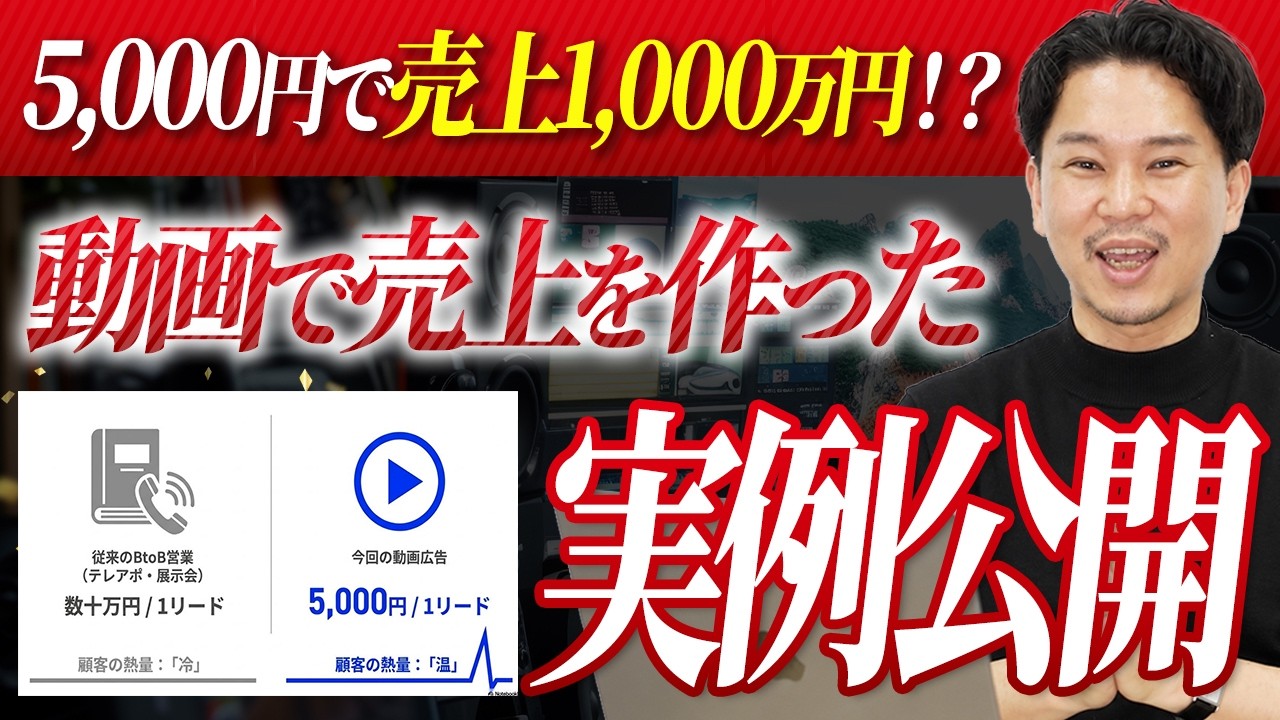 【完全実例】動画を使って売上が伸びた実例とその要因を公開します