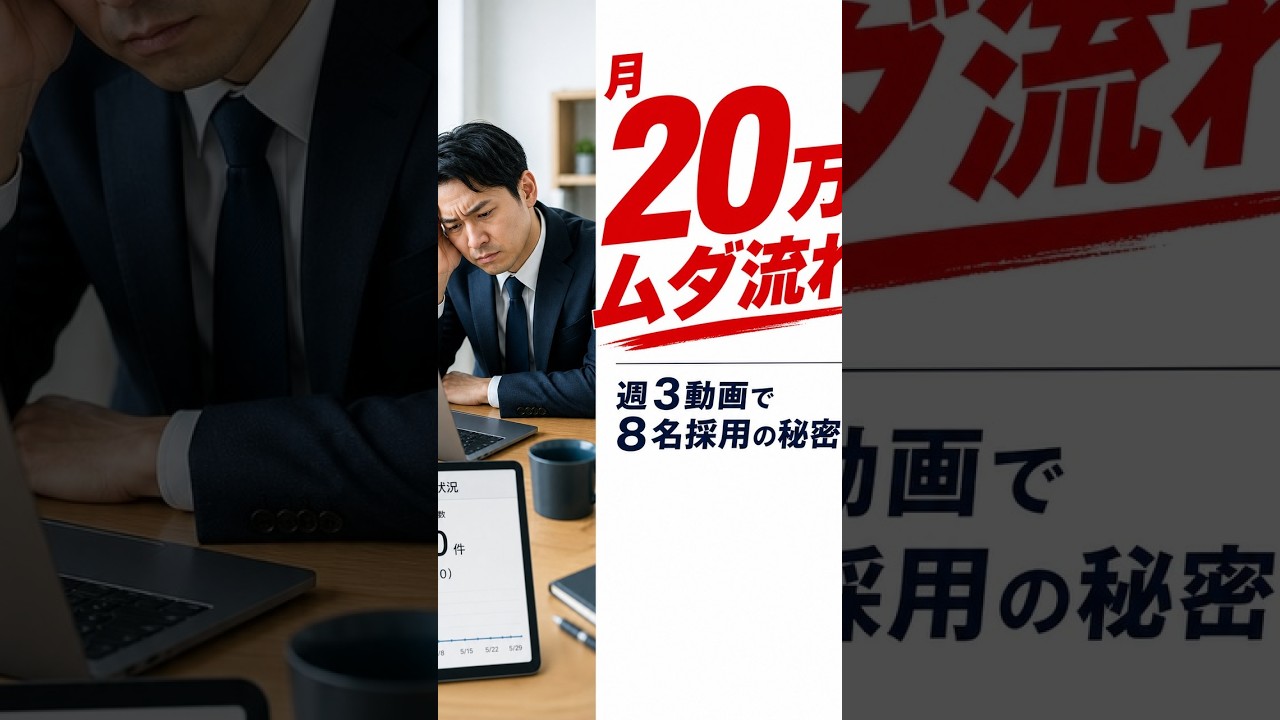 月20万の求人広告がゼロ応募→採用動画で8名採用【SNS採用戦略】