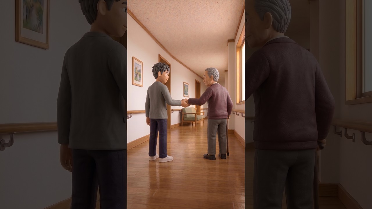 【架空介護施設 採用動画】その人らしい時間を、一緒につくる。｜介護職のストーリー #shorts  #ai映像 #採用ムービー